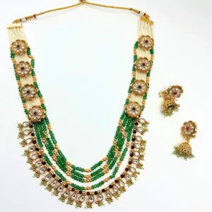 Long Heritage Set with Kundan