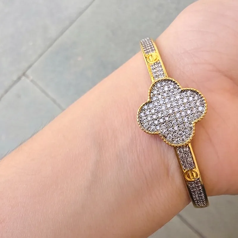 Marina Fleur Diamante Bangle - Image 2