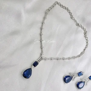 Midnight Sapphire Teardrop Necklace Set