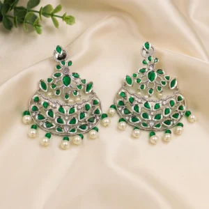 Pearl Chandbali Statement Earrings Online