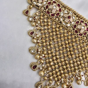 Royal Kundan Ruby Choker Necklace Online