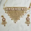 Royal Kundan Ruby Choker Necklace Set