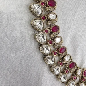 Alternative view of Royal Kundan Statement Necklace, Ruby