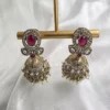 Royal Ruby Kundan Jhumka Earrings
