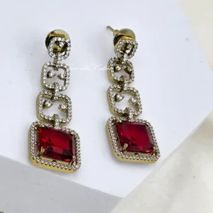 Alternative view of Ruby Royale Diamond Link Necklace Set
