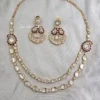 Ruby Accent Kundan Layered Necklace Set