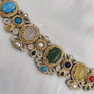 Shop Navratna Inspired Multicolor Stone Necklace