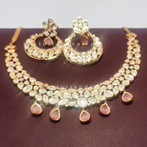 Alternative view of Tyani Finish Classic Kundan Choker Set