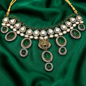 Emerald-Tiger-Sabyasachi-Inspired-Necklace