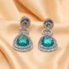 Jamie AD Stone Elegance Earrings, Mint