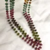 Multi-Colored Gemstone Beaded Layered Necklace
