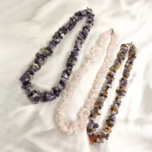 Alternative view of Natural Multi Chip Stone Necklace