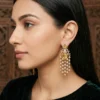 Shop Citrine Cascade Polki Statement Earrings