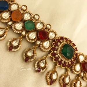 Shop Kundan Polki Choker Necklace Set