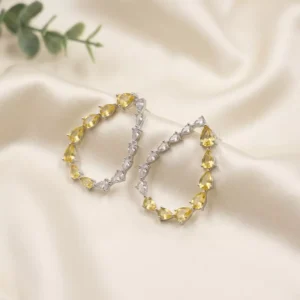 Buy Teardrop Crystal Hoop Earrings