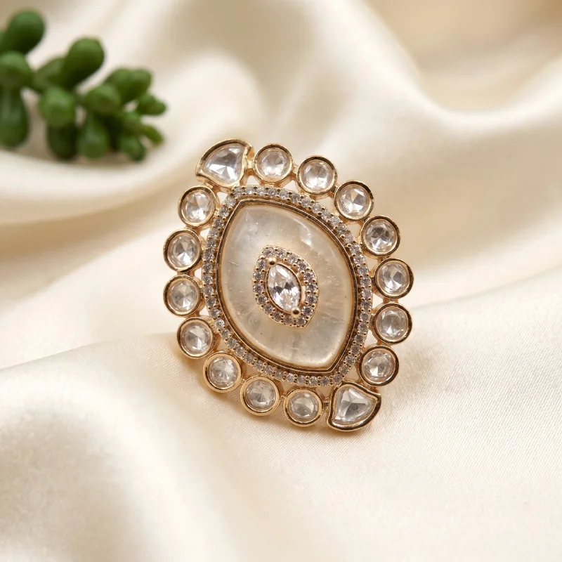 Buy Teardrop Enamelled Ring Online