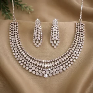 Celestial Sparkle Diamond-Look Necklace Set