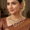 Statement Polki Kundan Necklace Set