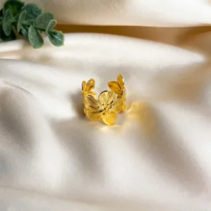 Gold Fleur Rings