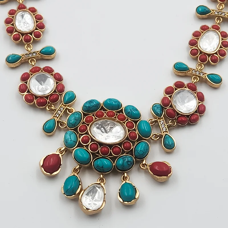 Hand-Crafted Semi-Precious Stone Pendant Necklace - Image 4