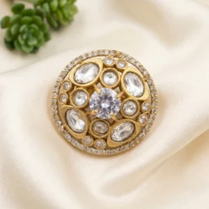 Kundan Round-Shape Ring