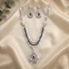 Sapphire CZ Layered Necklace Se