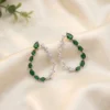 Teardrop Crystal Hoop Earrings
