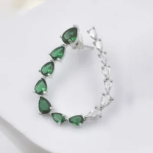 Teardrop Crystal Hoop Earrings Online