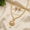 Blossom Kundan Pendant Necklace Set