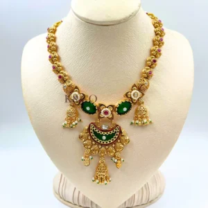 Regal Heritage Kundan Necklace Set - Image 2