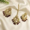 Buy Kundan Pearl Chandbali Earrings