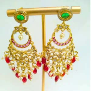 Buy Stone Drop Chandbali Earrings Online