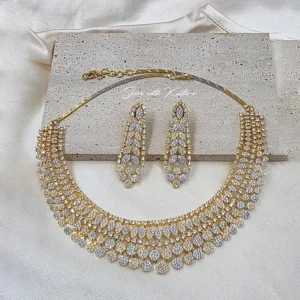 Shop Diamond Look alike Necklace Set