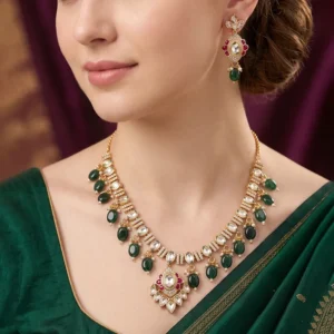 Shop Polki Kundan Necklace Set