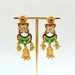Regal Heritage Kundan Necklace Set - Image 4