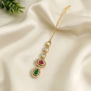 Slim Stone & Kundan Maang Tikka