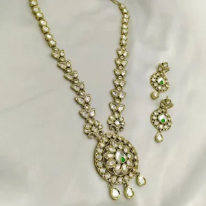 Alternative view of Royal Kundan Statement Necklace Set