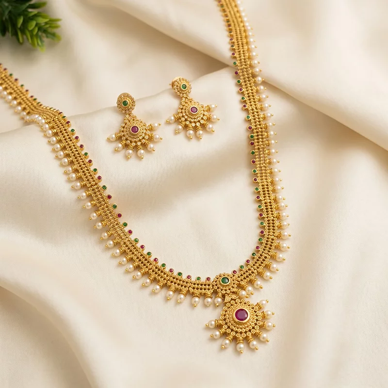 Pearl Antique Necklace Set