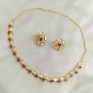 Ruby Grace Kundan Choker Set