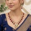 Ruby Royale Polki Kundan Necklace Set