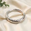 Shop Hammered Silver Round Bangle Online