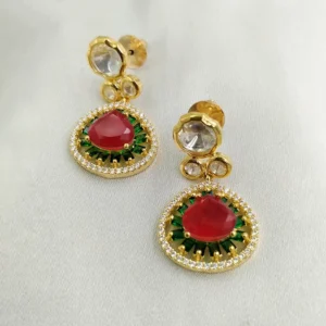 Shop Kundan Teardrop Earrings Set