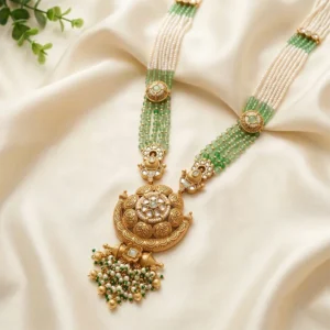 Statement-Pearl-Long-Necklace-with-Gold-Accents