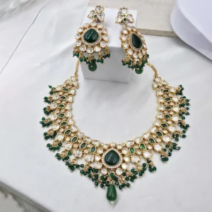 Alternative view of Noor Kundan Polki Statement Choker Necklace