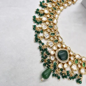 Noor Kundan Polki Statement Choker Necklace - Image 4