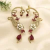 Bloom-Regal-Earcuff-Earrings, Ruby