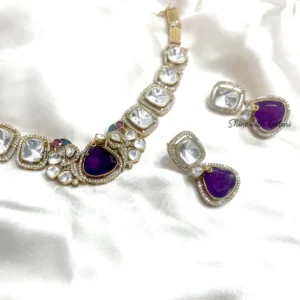Buy Moissanite Stone Choker Necklace
