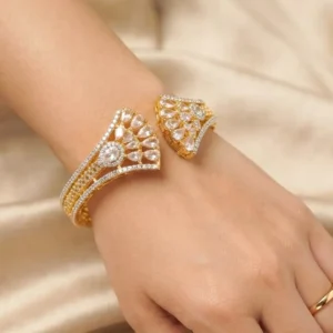 CZ Openable Cuff Bangle Online
