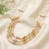 Ivory Elegance Multi-Layer Pearl Necklace