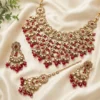 Kundan Bridal Choker Set with Maang Tikka